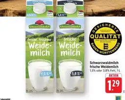 Edeka Schwarzwaldmilch frische Weidemilch Angebot