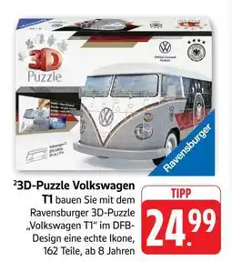 Edeka 3D-Puzzle Volkswagen T1 Angebot