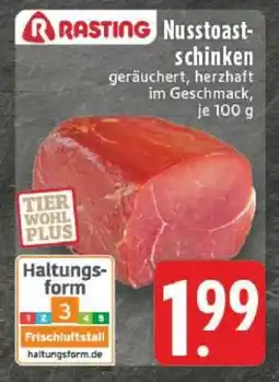 Edeka Rasting Nusstoastschinken Angebot