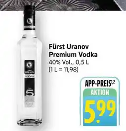 Edeka Fürst Uranov Premium Vodka Angebot