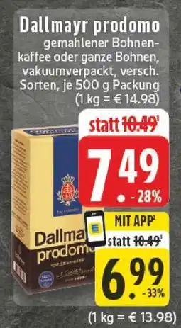 Edeka Dallmayr Prodomo Angebot