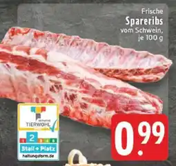 Edeka Frische Spareribs vom Schwein Angebot