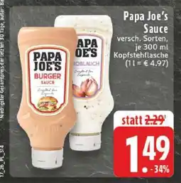 Edeka Papa Joe's Sauce Angebot