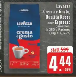 Edeka Lavazza Crema e Gusto, Qualita Rossa oder Espresso Angebot