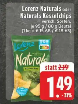 Edeka Lorenz Naturals oder Naturals Kesselchips Angebot