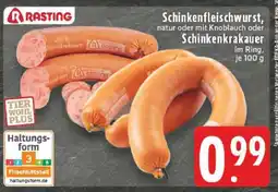 Edeka Schinkenfleischwurst oder Schinkenkrakauer Angebot