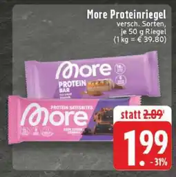 Edeka More Proteinriegel Angebot
