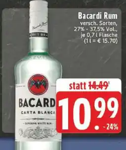 Edeka Bacardí Rum Angebot