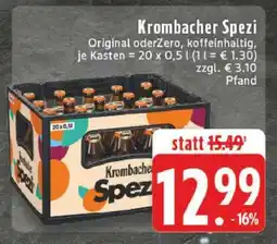 Edeka Krombacher Spezi Angebot