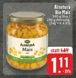 Edeka Alnatura Bio Mais Angebot