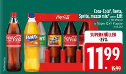 Edeka Coca-Cola, Fanta, Sprite, mezzo mix, Lift Angebot