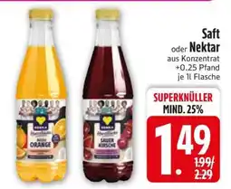 Edeka Saft oder Nektar Angebot