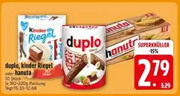 Edeka duplo, kinder Riegel oder hanuta Angebot