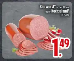 Edeka Bierwurst oder Kochsalami Angebot