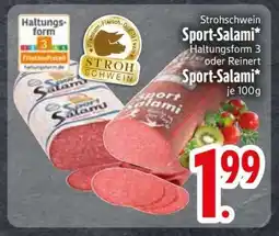 Edeka Strohschwein Sport-Salami Angebot