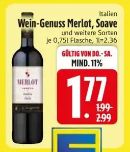 Edeka Wein-Genuss Merlot, Soave Angebot