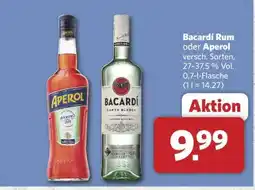 Combi Bacardí Rum oder Aperol Angebot