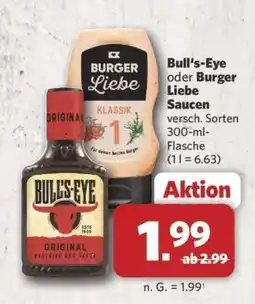 Combi Bull's-Eye oder Burger Liebe Saucen Angebot