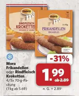 Combi Mora Frikandellen oder Rindfleisch Kroketten Angebot