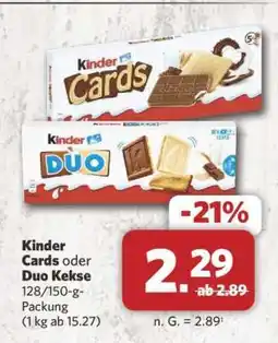 Combi Kinder Cards oder Duo Kekse Angebot