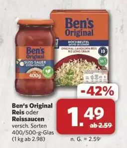 Combi Ben’s Original Reis oder Reissaucen Angebot