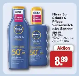 Combi Nivea Sun Schutz & Pflege Sonnenmilch oder Sonnenspray Angebot