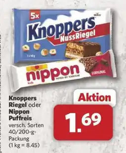 Combi Knoppers Riegel oder Nippon Puffreis Angebot