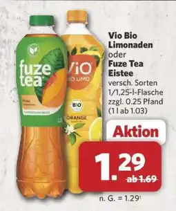Combi Vio Bio Limonaden oder Fuze Tea Eistee Angebot