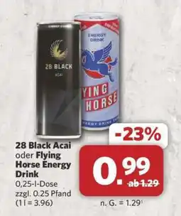 Combi 28 Black Acai oder Flying Horse Energy Drink Angebot