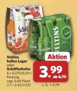 Combi Veltins helles Lager oder Schöfferhofer Angebot