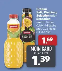 Combi Granini Saft, Die Limo, Selection oder Sensation Angebot