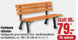 B1 Discount Baumarkt Parkbank >>Gisela<< Angebot