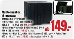 B1 Discount Baumarkt Mülltonnenbox >>Stora way<< Angebot