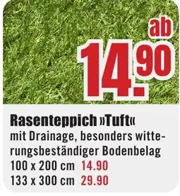 B1 Discount Baumarkt Rasenteppich >>Tuft<< Angebot