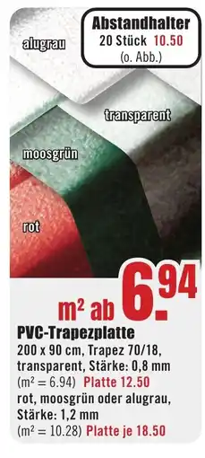 B1 Discount Baumarkt PVC-Trapezplatte Angebot