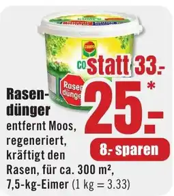 B1 Discount Baumarkt Compo Rasendünger Angebot