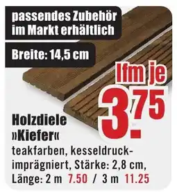 B1 Discount Baumarkt Holzdiele >>Kiefer«< Angebot