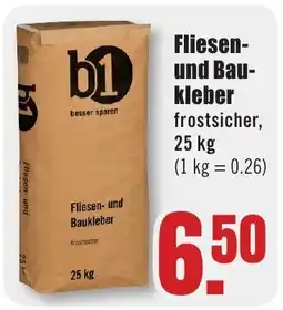 B1 Discount Baumarkt b1 Fliesen-und Baukleber Angebot