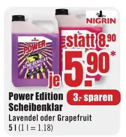 B1 Discount Baumarkt NIGRIN Power Edition Scheibenklar Angebot