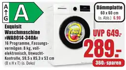 B1 Discount Baumarkt Exquisit Waschmaschine WA8014-340A Angebot