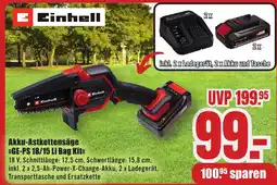 B1 Discount Baumarkt Einhell Akku-Astkettensäge »GE-PS 18/15 Li Bag Kit<< Angebot