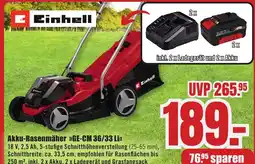B1 Discount Baumarkt Einhell Akku-Rasenmäher »GE-CM 36/33 Li<< Angebot