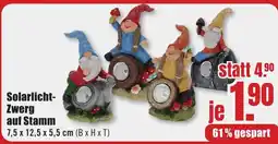 B1 Discount Baumarkt Solarlicht- Zwerg auf Stamm Angebot