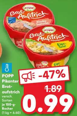 Kaufland POPP Pikanter Brotaufstrich Angebot
