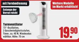 B1 Discount Baumarkt Turmventilator Angebot