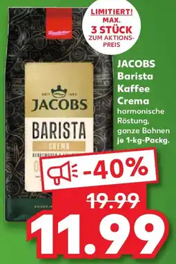 Kaufland JACOBS Barista Kaffee Crema Angebot