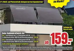 B1 Discount Baumarkt Solar-Balkonkraftwerk-Set Angebot