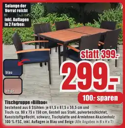 B1 Discount Baumarkt Tischgruppe »Bilbao<< Angebot