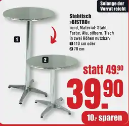 B1 Discount Baumarkt Stehtisch >>BISTRO<< Angebot