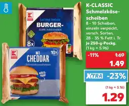 Kaufland K-CLASSIC Schmelzkäsescheiben Angebot